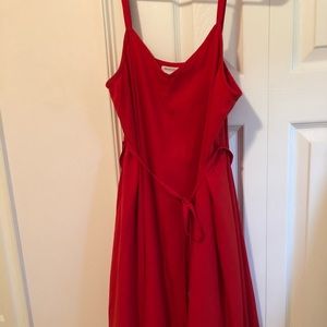 Motherhood Maternity Red dress with tie